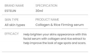 Collagen & Rice firming face serum 2 Collagen & Rice firming face serum 2