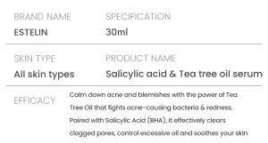 Salicylic acid&Tea tree oil shrink pores face serum 2 Salicylic acid&Tea tree oil shrink pores face serum 2